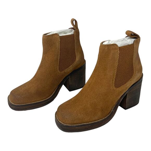 Diba Sereta Suede Bootie Cognac Size 6 NWT $159 MSRP - Picture 4 of 6